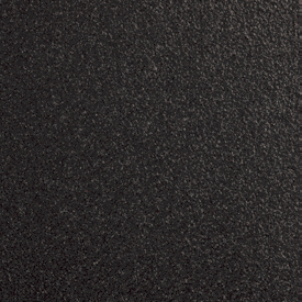 Sandblasted matt black colour.