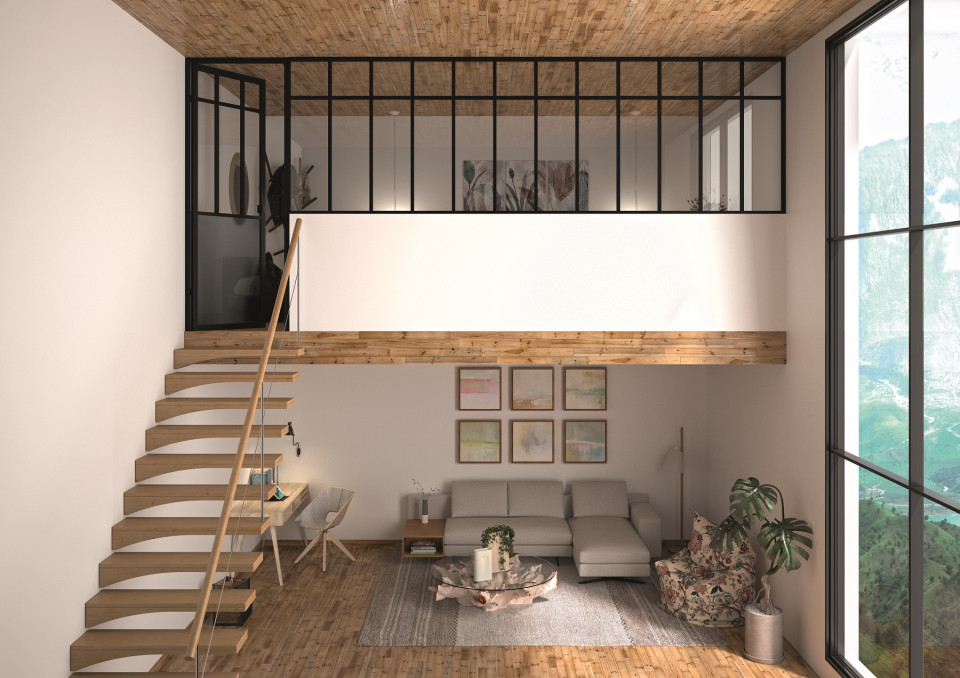 Porte battante Loft verrière SIFISA