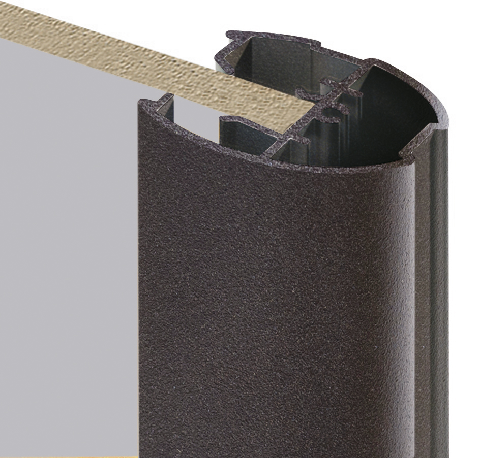 Sandblasted graphite aluminium profile