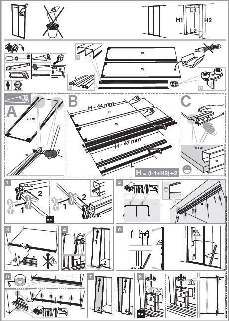 Les notices porte de placard Sifisa