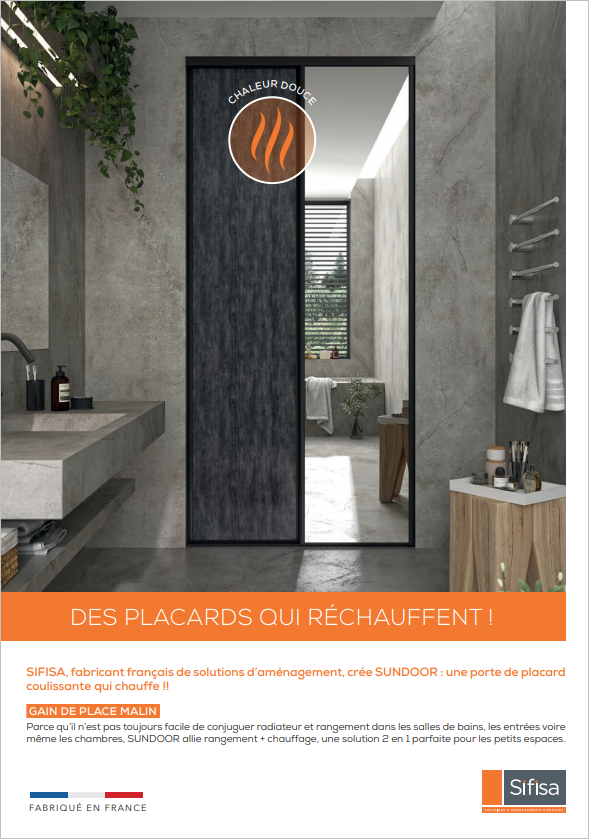 Porte de placard chauffante personnalisable